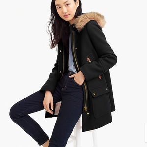 Black J Crew Chateau Parka size 2